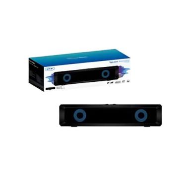 Imagem de Caixa De Som Multimídia Hi-Fi Para Pc Notebook Tv Smart Led Rgb Usb P2