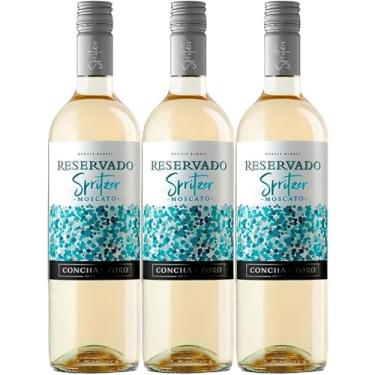 Imagem de Vinho Chileno Reservado Spritzer Moscato Concha Y Toro 750ml kit Com 3 Garrafas