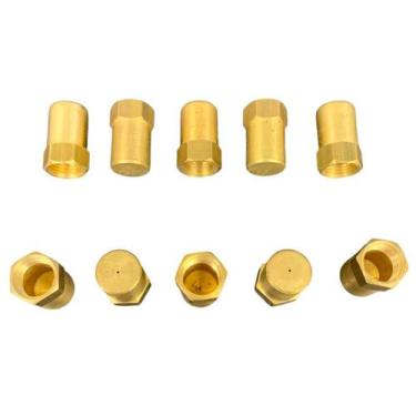 Imagem de 10 Injetor Para Fogão Brastemp Forno Longo Furo 0,60 Latão - Santa Fé