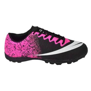 Imagem de Chuteira Society Cravinhos Colada e Costurada NEW - Perflex, Preto pin