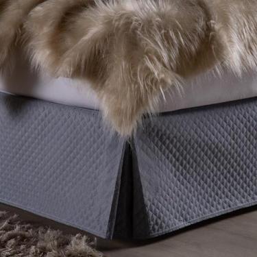 Imagem de Saia para Cama Box Queen Micromatelada - Loja do Koala, Cinza