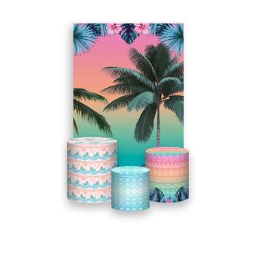 Imagem de Painel De Festa Vertical 1,50 x 2,20 + Trio De Capas Cilindro - Árvore