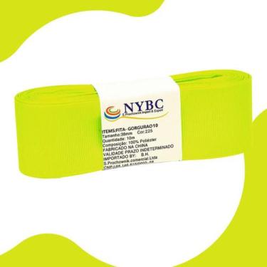 Imagem de Fita Para Laço De Gorgurão Verde Folha - 22mm C/10 Metros - Nybc