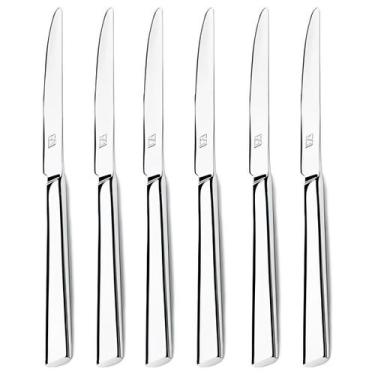 Imagem de Kit de 6 Facas de Mesa Hercules Mykonos Aço Inox 4000-003