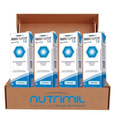Imagem de Kit C/4 Isosource 1.5 1000ml Nestlé Sabor (sem Sabor)