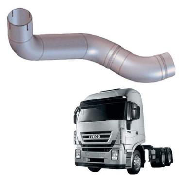 Imagem de Tubo Intermediário Iveco Stralis NR até 2011 Aço Cinza - Bepo