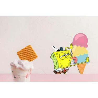 Imagem de Adesivo de Parede Bob Tomando Sorvete - Lojinha da Luc Adesivos
