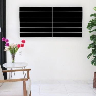 Imagem de Painel Canaletado Preto em MDF - 0,61 X 1,22m - LM Balcoes