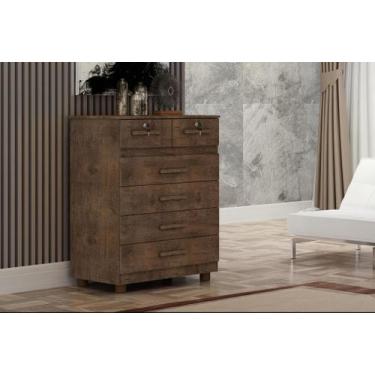 Imagem de Cômoda Mônaco com chave - BRYME DECOR, Castanho