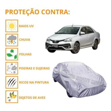 Imagem de Capa Cobrir Carro Etios Sedan Proteção Qualidade Impermeável - Mosaner