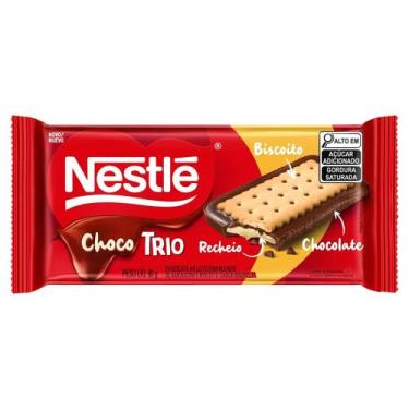 Imagem de Chocolate ao Leite Com Recheio de Amendoim ChocoTrio Nestlé 90g, 90g, 