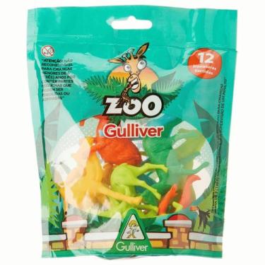 Imagem de Brinquedo Saquinho Zoológico Com 12 Figuras 6837 Gulliver