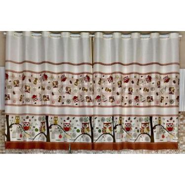 Imagem de Cortina Cozinha 2.40 X 1.20 Tecido Em Oxford Direto Da Fabrica - JULIA