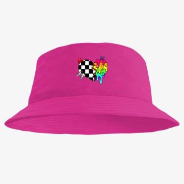 Imagem de Boné Chapéu Bucket Hat Estampado Coraçao - MP Moda Masculina, Único, P