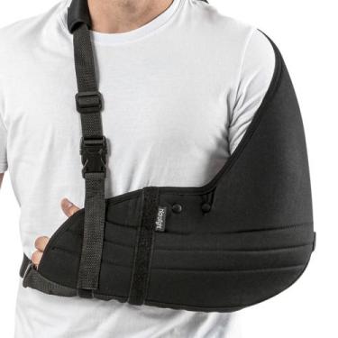 Imagem de Tipoia Estofada Imobilizadora Bilateral Velpeau Preto Grande Hidroligh