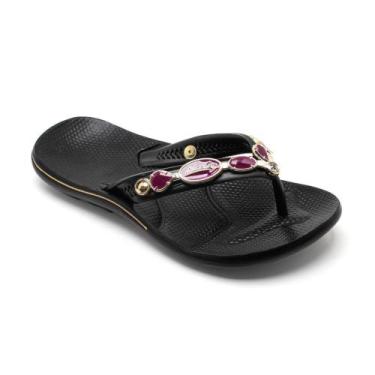 Imagem de Sandália feminina ortopédica chinelo macio esporão praia dia a dia pas