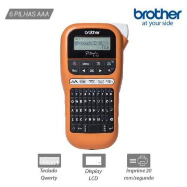 Imagem de Rotulador Eletrônico Portátil Brother Pte110