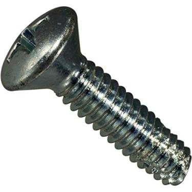 Imagem de Hard-to-Find Fastener 014973403614 Parafusos de chapa metálica de corte de rosca oval, 1/4-20 x 1, peça-10