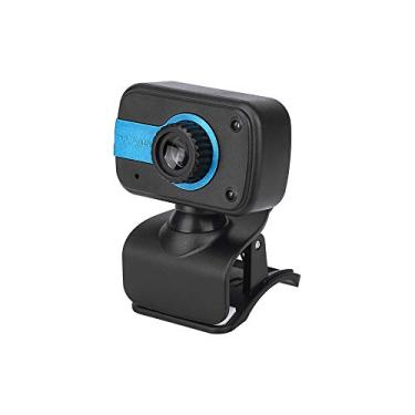 Imagem de Webcam HD portátil 480P 30fps Câmera com clipe de montagem Microfone embutido Notebook Laptop PC Computador de mesa Câmera de vídeo da Web USB Plug & Play para conferências on-line Reunião Videocham