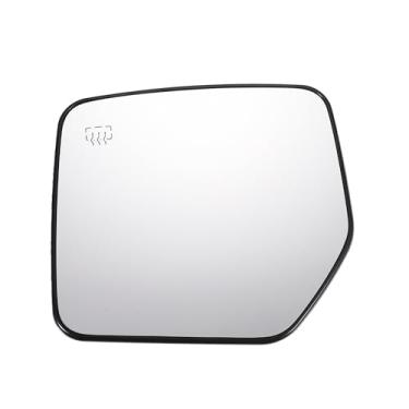 Imagem de X AUTOHAUX Substituição de vidro retrovisor do lado esquerdo do motorista com placa de suporte vidro branco aquecido para Jeep Compass Patriot 2007-2017
