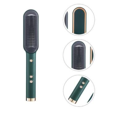 Imagem de Escova Portátil De Cabelo Pente Elétrico Cerâmico Alisamento - SHAWN S