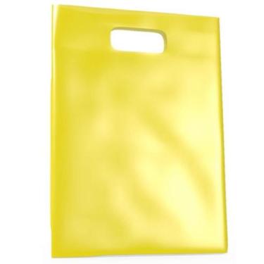 Imagem de 500 Sacolas plásticas Amarela alça de boca de palhaço 20x30 - Lynx pro