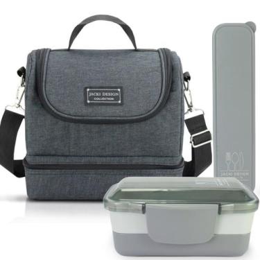 Imagem de Bolsa Térmica Lancheira Necessaire Concept Kit Pote Marmita Lanches 2 