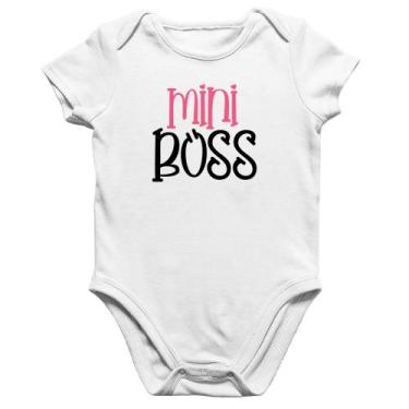 Imagem de Body Bebê Algodão Mini Boss - Foca na Moda, Branco, M