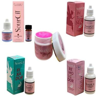 Imagem de Kit Designer Sobrancelha SourCil Henna Intensificador Removedor Pasta 