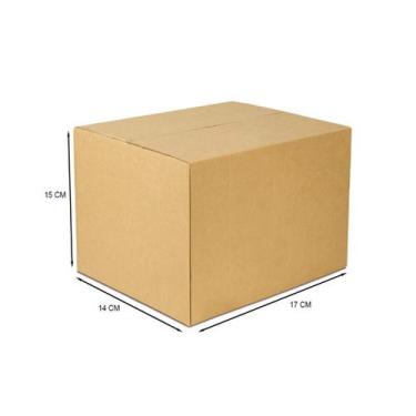 Imagem de Caixa De Papelão Pequena 17 X 14 X 15 Cm 50 Unidades - goiaspel