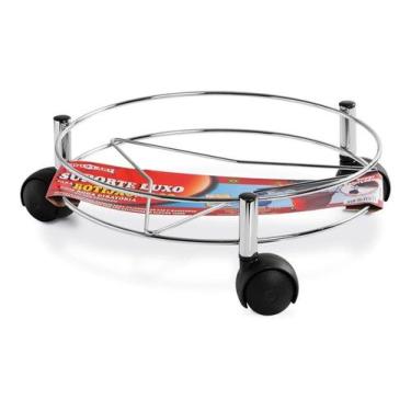 Imagem de Suporte para Botijão de Gás Reforçado com rodizios 053 - Niquelart