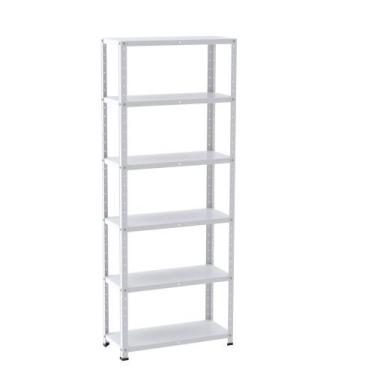 Imagem de Estante de Aço com 6 Prateleiras Linha Light 1,80 M Branco - Pandin