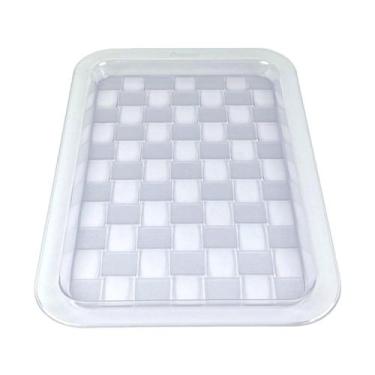 Imagem de Bandeja Ibiza Retangular De PS Cristal Para Servir 39x25cm - Keita, K0