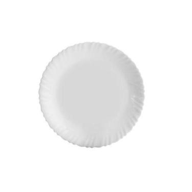 Imagem de Prato Raso de Vidro Opalino Feston 27cm - Lyor