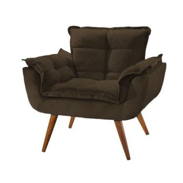Imagem de Poltrona Opala - Élpis Móveis - Passos Decor, Marrom