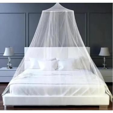 Imagem de 2 Mosquiteiro Casal Extra King Gigante Branco Anti Insetos - Dugu