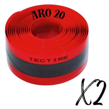 Imagem de Par 2 Fita Anti Furo Reforçada Pneu Bike Mtb Aro 20 a 26 BMX - TECTIRE