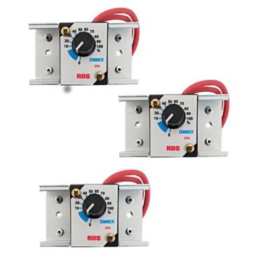Imagem de 3 peças dimmer 4000w 25a dimer regulador de velocidade tensão voltagem