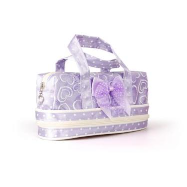 Imagem de Estojo Necessaire LS EE1166 com separador inferior e alças de mão - LS