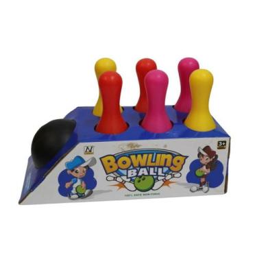 Imagem de Brinquedo Infantil Jogo Boliche Para Meninos e Meninas C/7 P - Unitoys