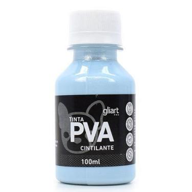 Imagem de Tinta PVA Cintilante 100ml - Gliart, 083 - AZUL CLARO