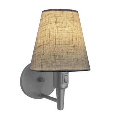 Imagem de Arandela de Parede Vivare Md-2013 Cinza Com Interruptor Liga e Desliga