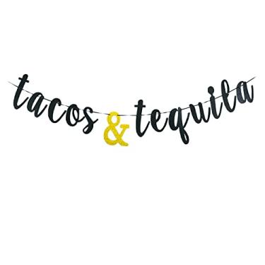 Imagem de Faixa de Tacos e Tequila, para Fiesta Mexicana, Festa de Taco, Taco Tuesdays, Tacos e Decorações de Festa de Tequila