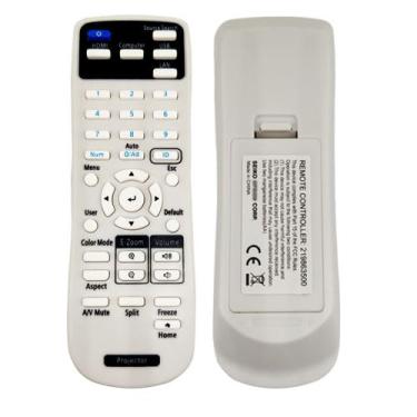 Imagem de Controle remoto de substituição 219863500 adequado para projetor Epson PowerLite E20 119W X49 W49 118 982W 1288 EB-720 EB-L200X EB-L520U BrightLink 1480Fi 1485Fi EB-725Wi 735Fi 725Fi Wi EX32 80 Home