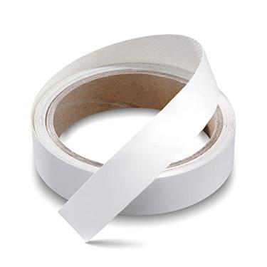 Imagem de FAKILO Faixa de borda de melamina branca 1,9 cm x 3 m pré-colada borda de armário borda de ferro flexível em borda folheada para reparos de armários de madeira compensada restauração de móveis