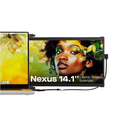 Imagem de Extensor de tela para laptop Mobile Pixels Nexus 14,1 polegadas, monitor duplo portátil FHD 1080p para laptop, extensor de monitor de laptop para laptops de 14 a 17 polegadas, compatível com Windows