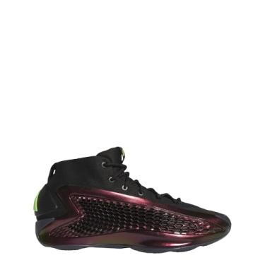 Imagem de adidas Tênis de basquete masculino Ae 1 The Future, Core Black/Carbon/Lucid Lemon, 45