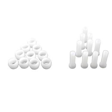 Imagem de PZRT 10 peças de acessórios de torneira pescoço de ganso de filtro de água 1/10.2 cm manga de plástico acessórios de linha de filtro de água plugue de tubo PE tampa de extremidade crimpagem de tubo