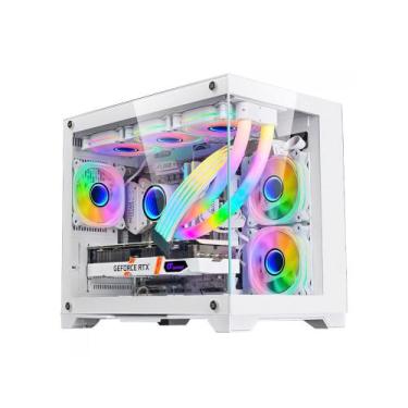 Imagem de Gabinete Gamer Liketec Mad Rock Snow, Mid Tower, Vidro Temperado, sem 