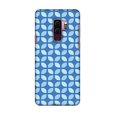 Imagem de Amzer Capa de encaixe rígido slim fit capa traseira com cabo USB tipo C e película de kit de limpeza de tela para Samsung Galaxy S9 Plus - Flores geométricas 3 cores HD, capa traseira ultra leve